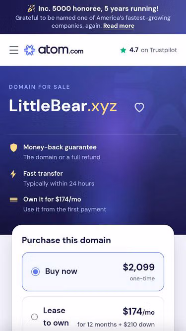 Screenshot of littlebear.xyz