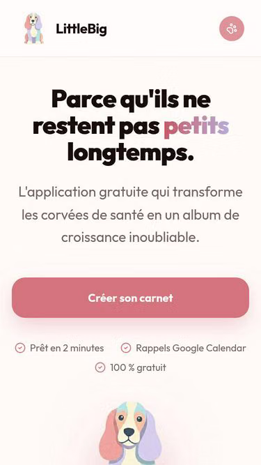 Screenshot of littlebig.dog