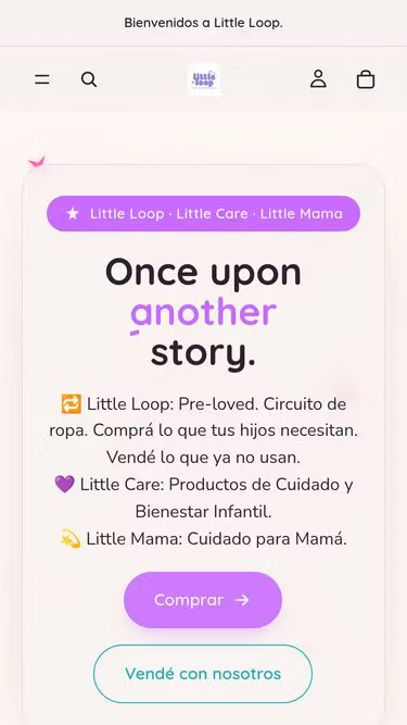 Screenshot of littleloop.store