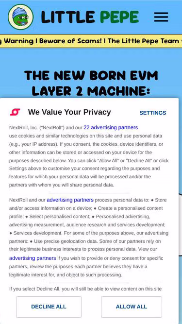 Screenshot of littlepepe.com