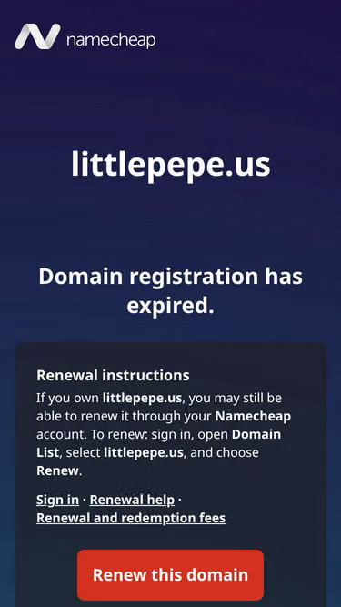 Screenshot of littlepepe.us