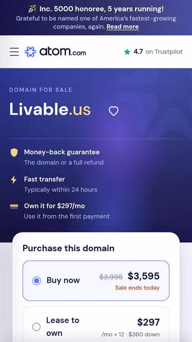 Screenshot of livable.us