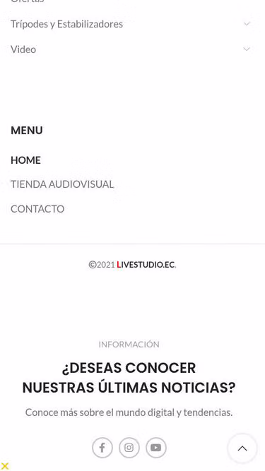 Screenshot of live.com.ec