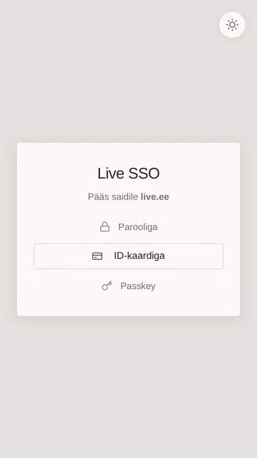 Screenshot of live.ee