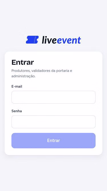 Screenshot of liveevent.com.br
