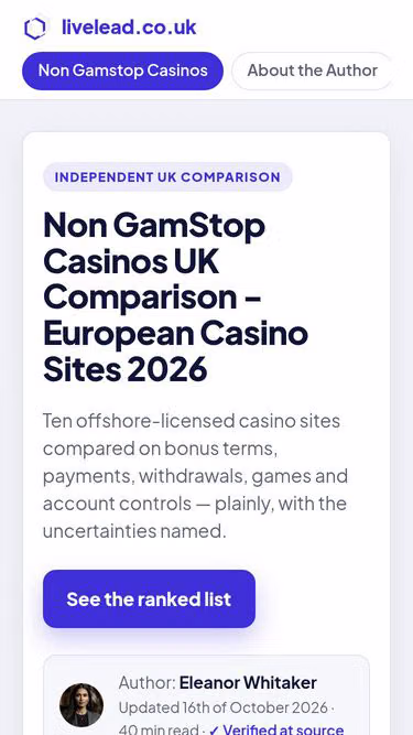 Screenshot of livelead.co.uk
