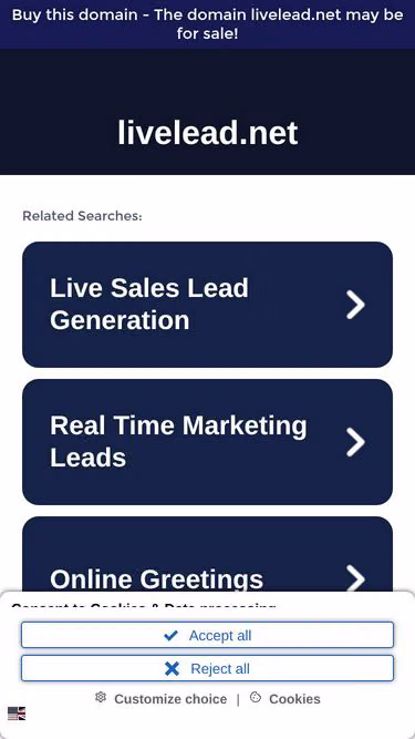 Screenshot of livelead.net