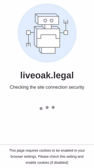 Screenshot of liveoak.legal
