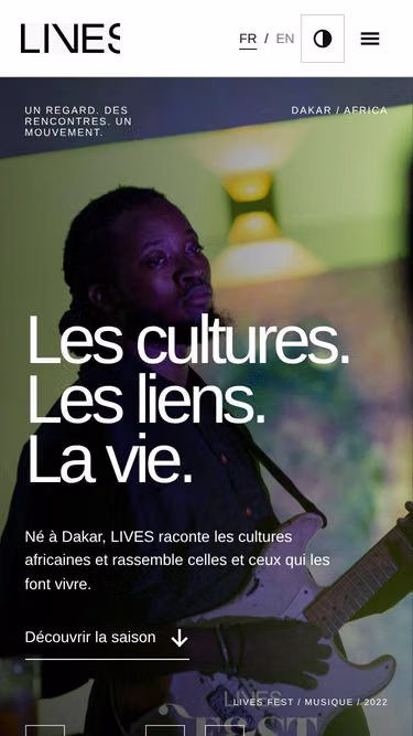Screenshot of lives.africa