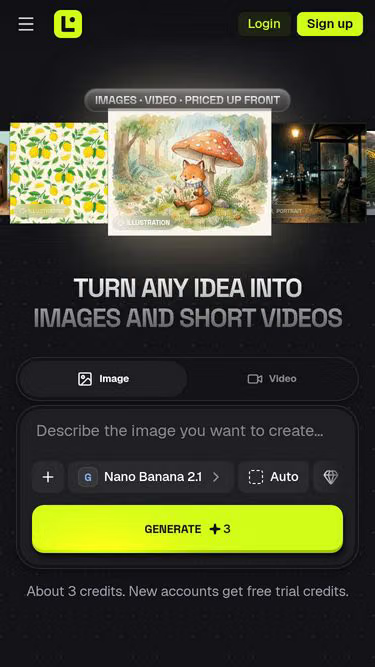 Screenshot of livingstudio.ai