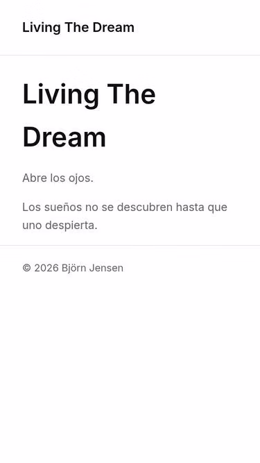Screenshot of livingthedream.de