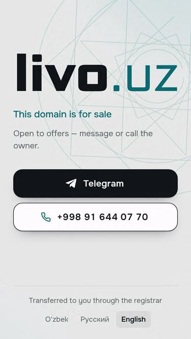 Screenshot of livo.uz