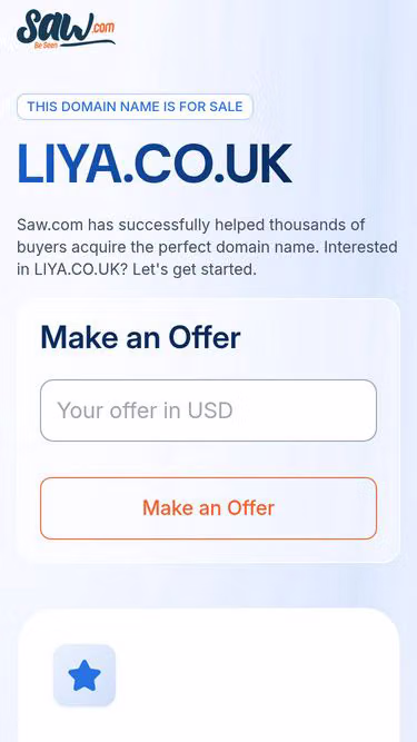 Screenshot of liya.co.uk