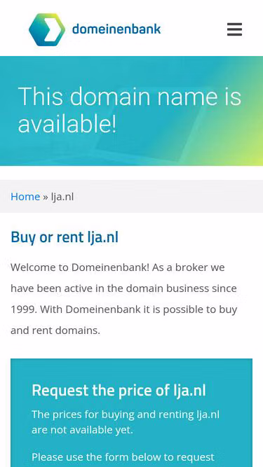 Screenshot of lja.nl