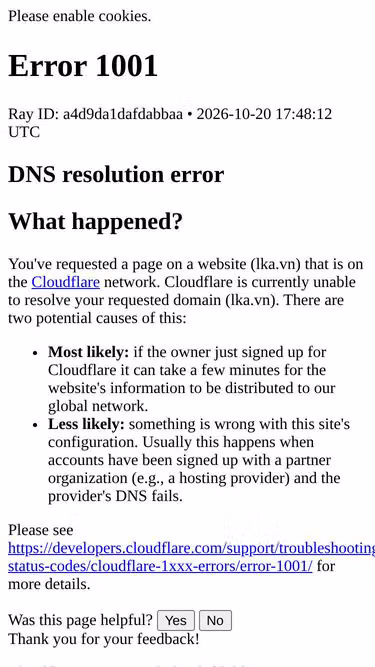 Screenshot of lka.vn