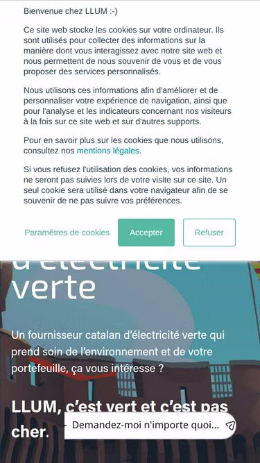 Screenshot of llum.fr