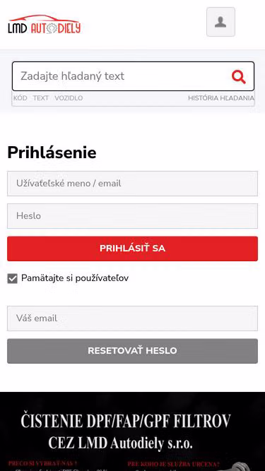 Screenshot of lmd.sk
