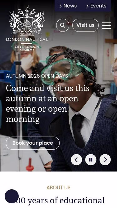 Screenshot of lns.org.uk