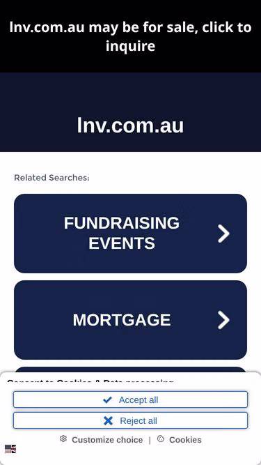 Screenshot of lnv.com.au