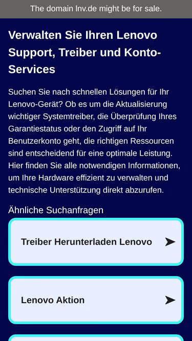 Screenshot of lnv.de