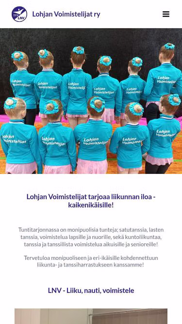 Screenshot of lnv.fi