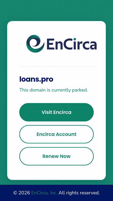 Screenshot of loans.pro