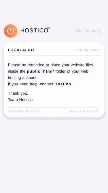 Screenshot of localai.ro