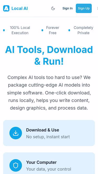 Screenshot of localai.top