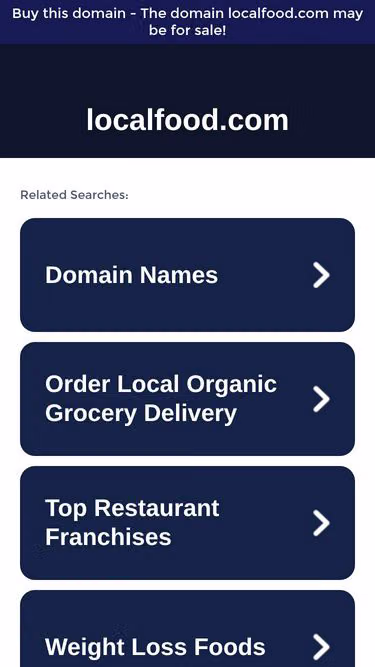 Screenshot of localfood.com