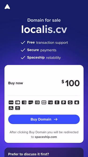 Screenshot of localis.cv