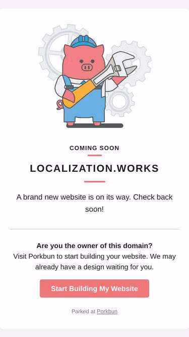 Screenshot of localization.works