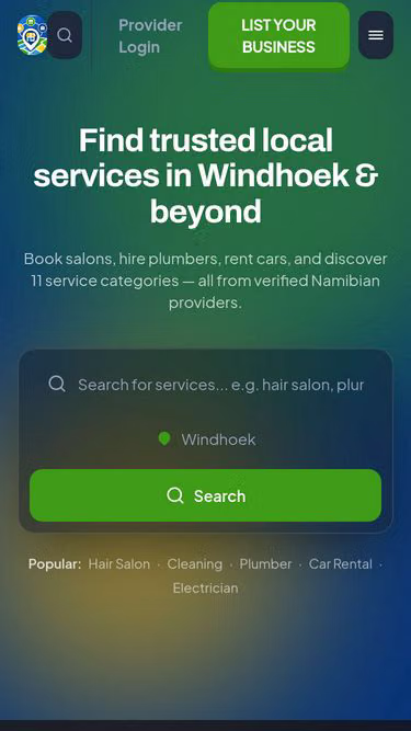 Screenshot of locallink.com.na