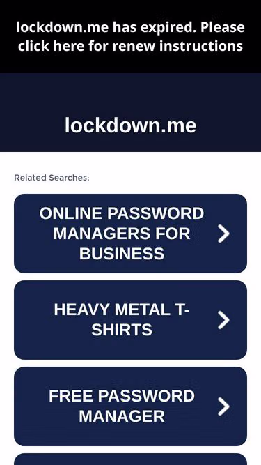Screenshot of lockdown.me