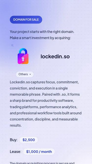 Screenshot of lockedin.so