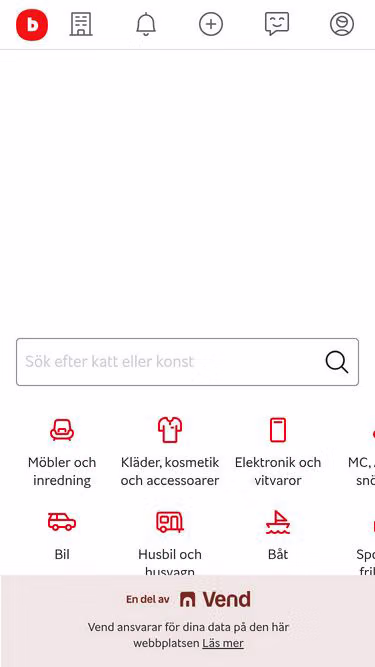 Screenshot of locket.se