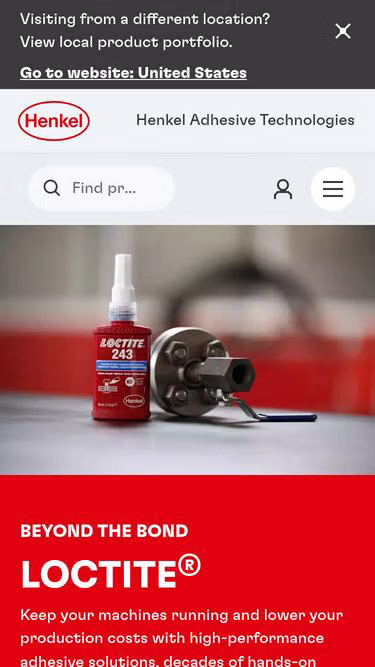 Screenshot of loctite.bg