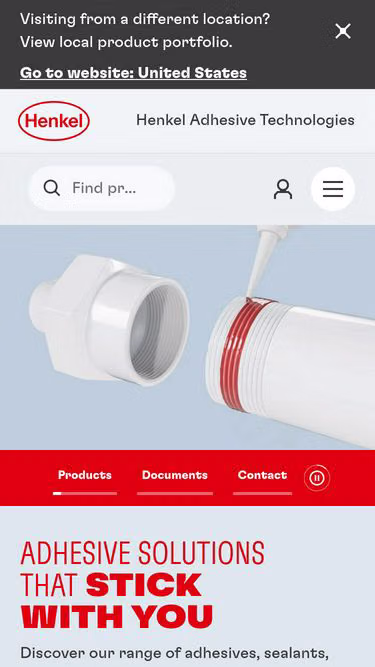 Screenshot of loctite.co.nz