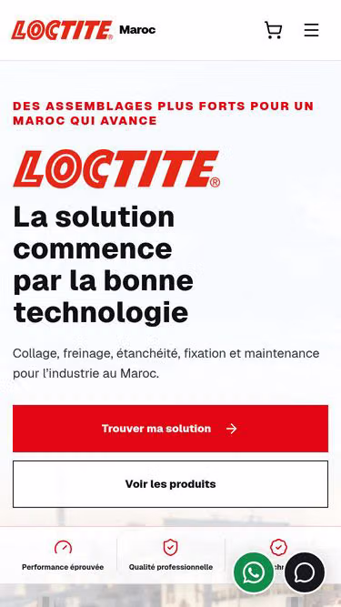 Screenshot of loctite.ma