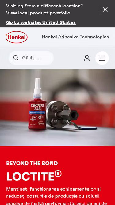 Screenshot of loctite.ro