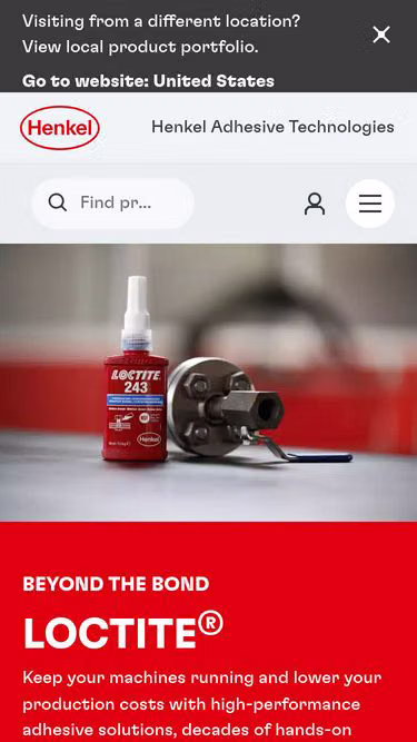 Screenshot of loctite.rs