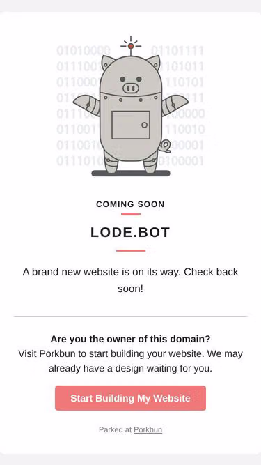 Screenshot of lode.bot