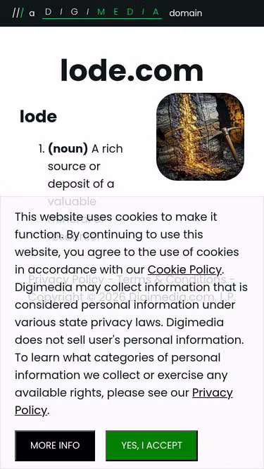 Screenshot of lode.com