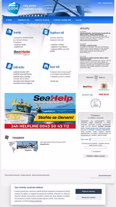 Screenshot of lode.cz
