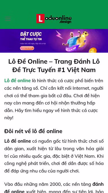 Screenshot of lodeonline.design