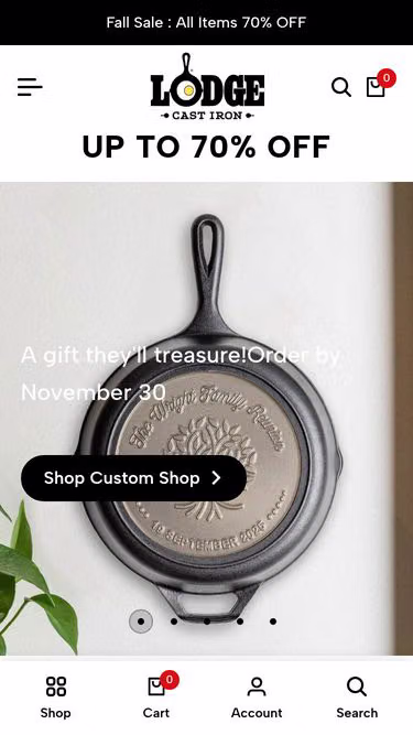 Screenshot of lodgecastiron.cc