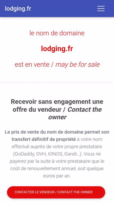 Screenshot of lodging.fr