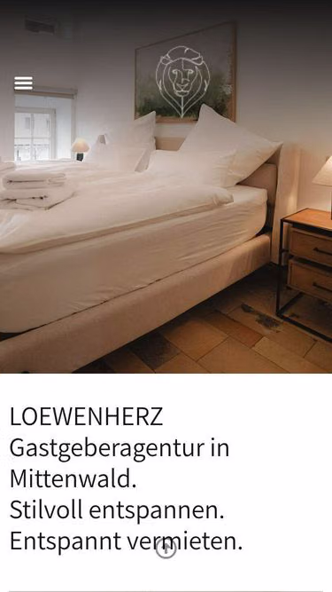 Screenshot of loewenherz.homes