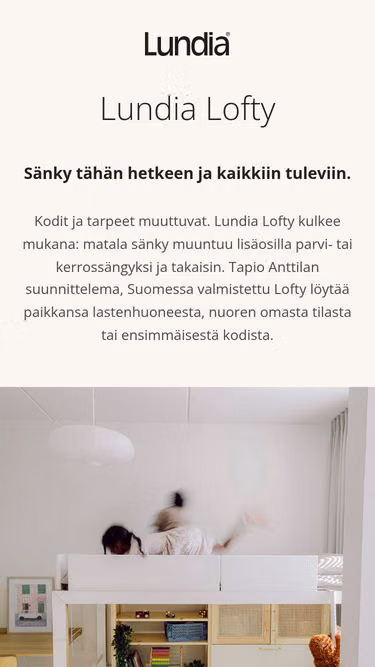 Screenshot of lofty.fi