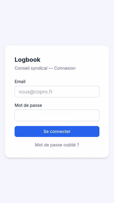 Screenshot of logbook.fr