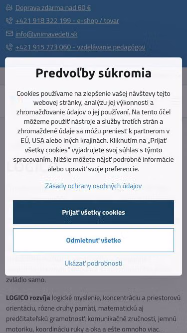 Screenshot of logico.sk